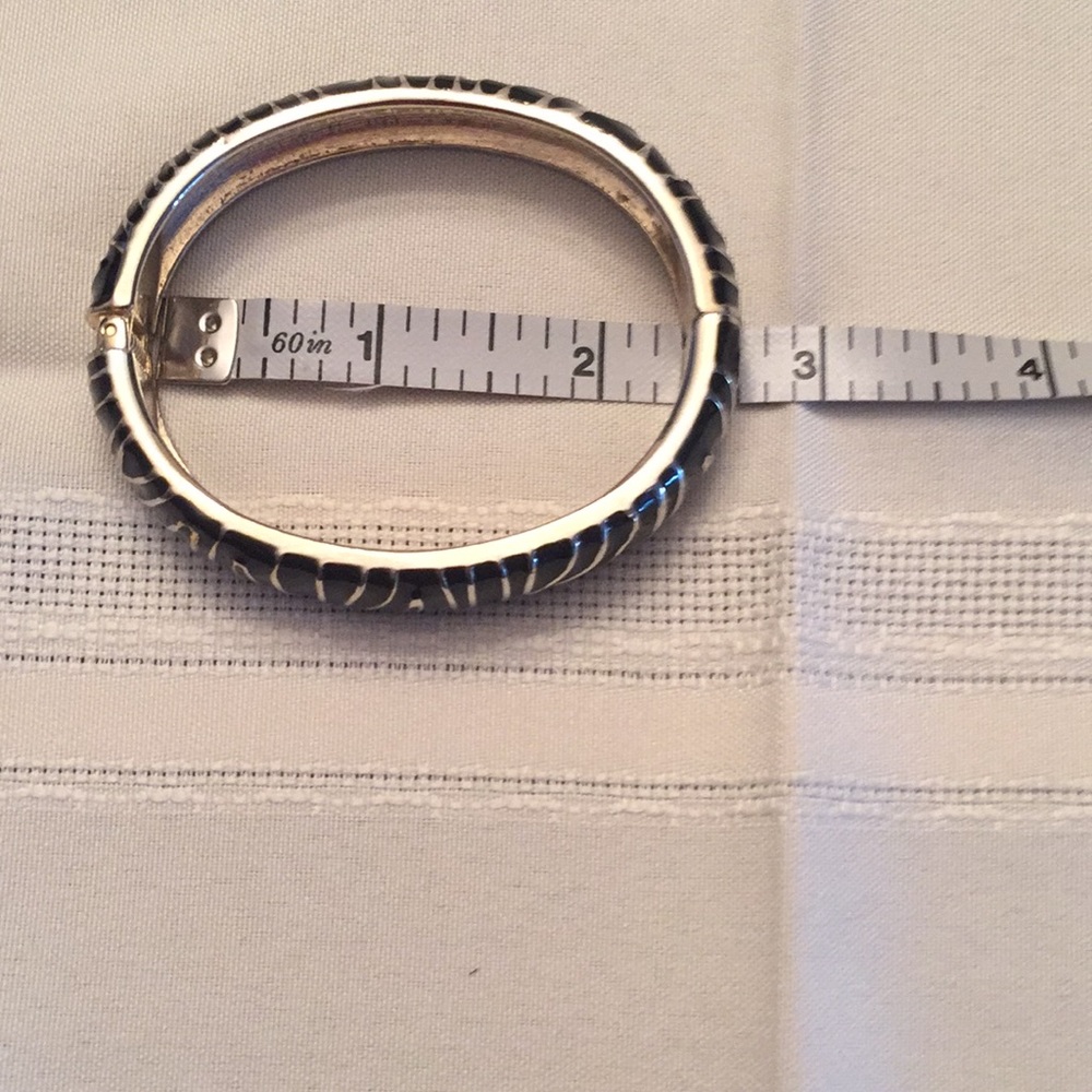 Hinged Enamel Bangle - Picture 2 of 5
